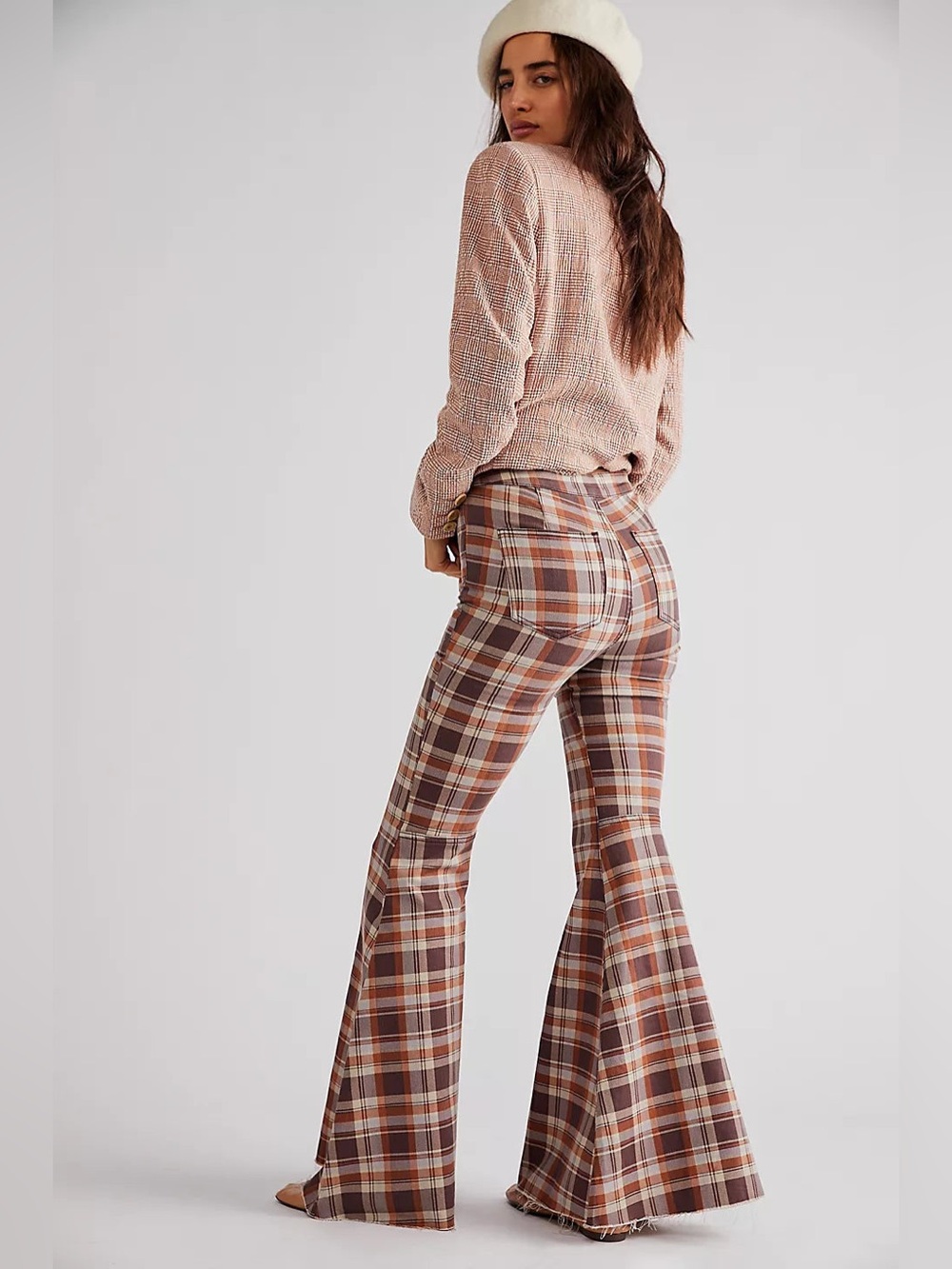 Free People Just Float On Plaid Flares - Picture 3 of 13